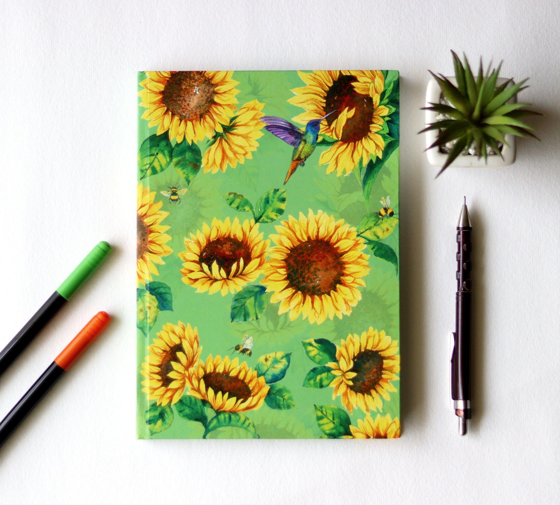 The Sunflower Field Diary - Green - Strokes by Namrata Mehta