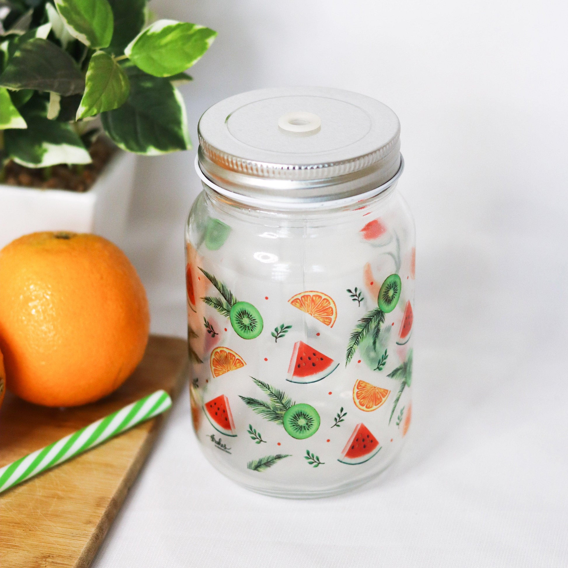 Fruit Fest Mason Jar - Strokes by Namrata Mehta