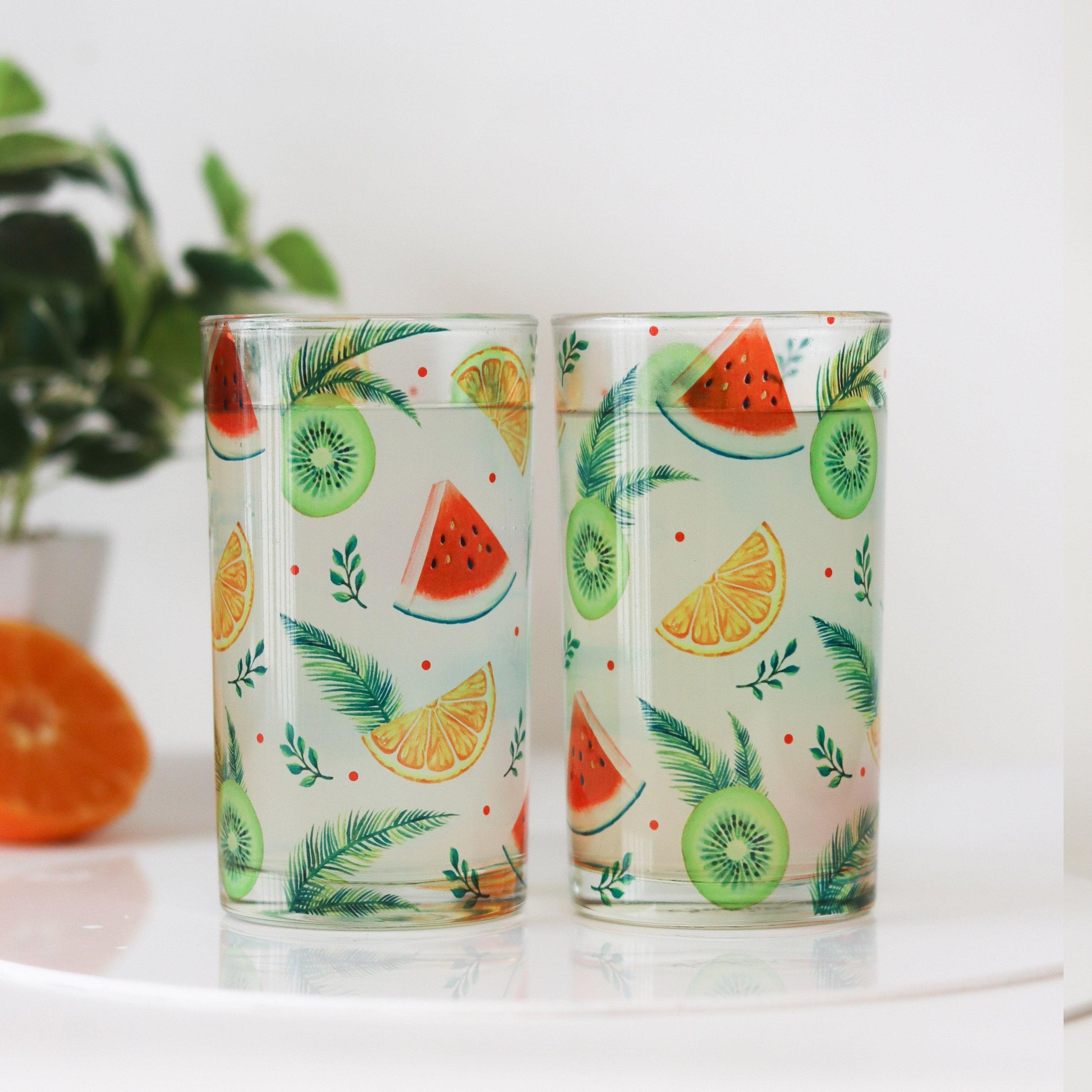 Fruit Fest Tumblers (Set of 2 & 4) - Strokes by Namrata Mehta