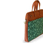 Forest Greens Women's Compact Laptop Bag - Strokes by Namrata Mehta