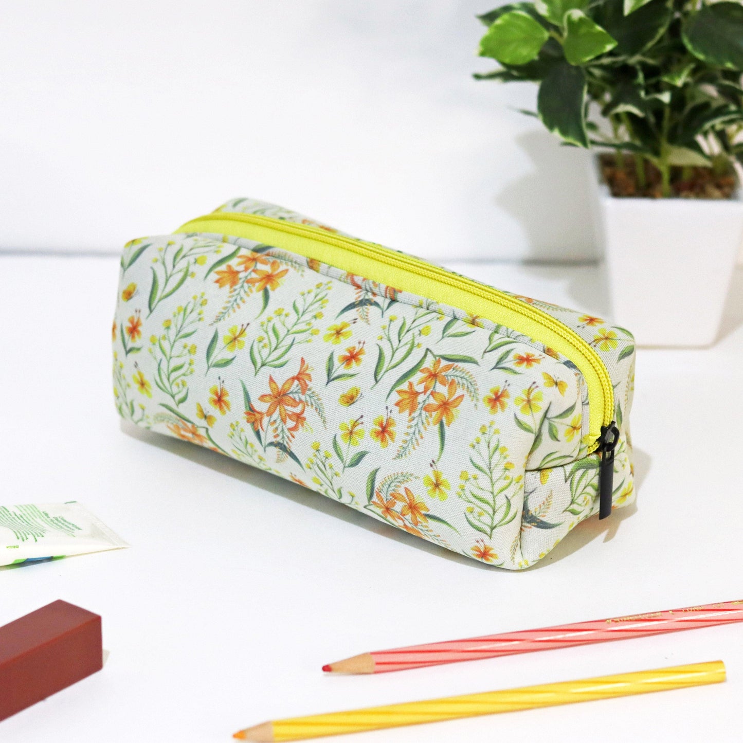 Summer Blooms Cosmetic Pouches - Set of 2 - Strokes by Namrata Mehta