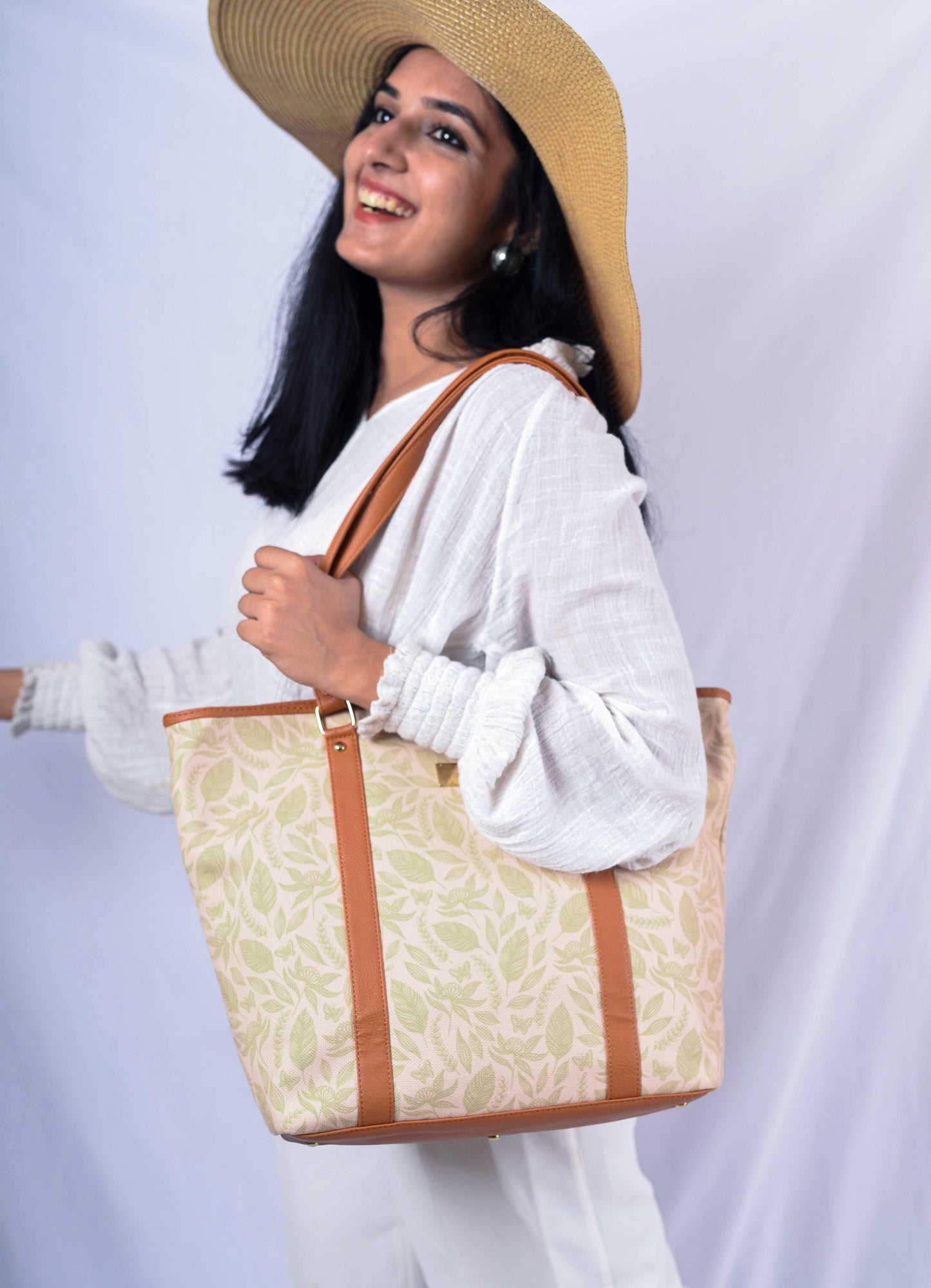 Forest Greens Tote Bag - Strokes by Namrata Mehta