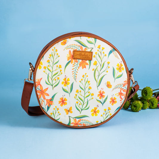 Summer Blossoms Orbit Sling Bag