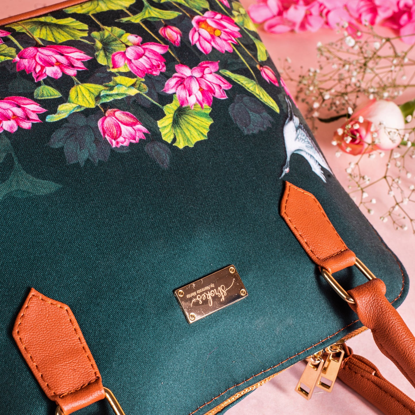 Lotus Field Handbag