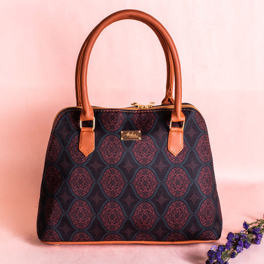 Regal Damask Red Handbag