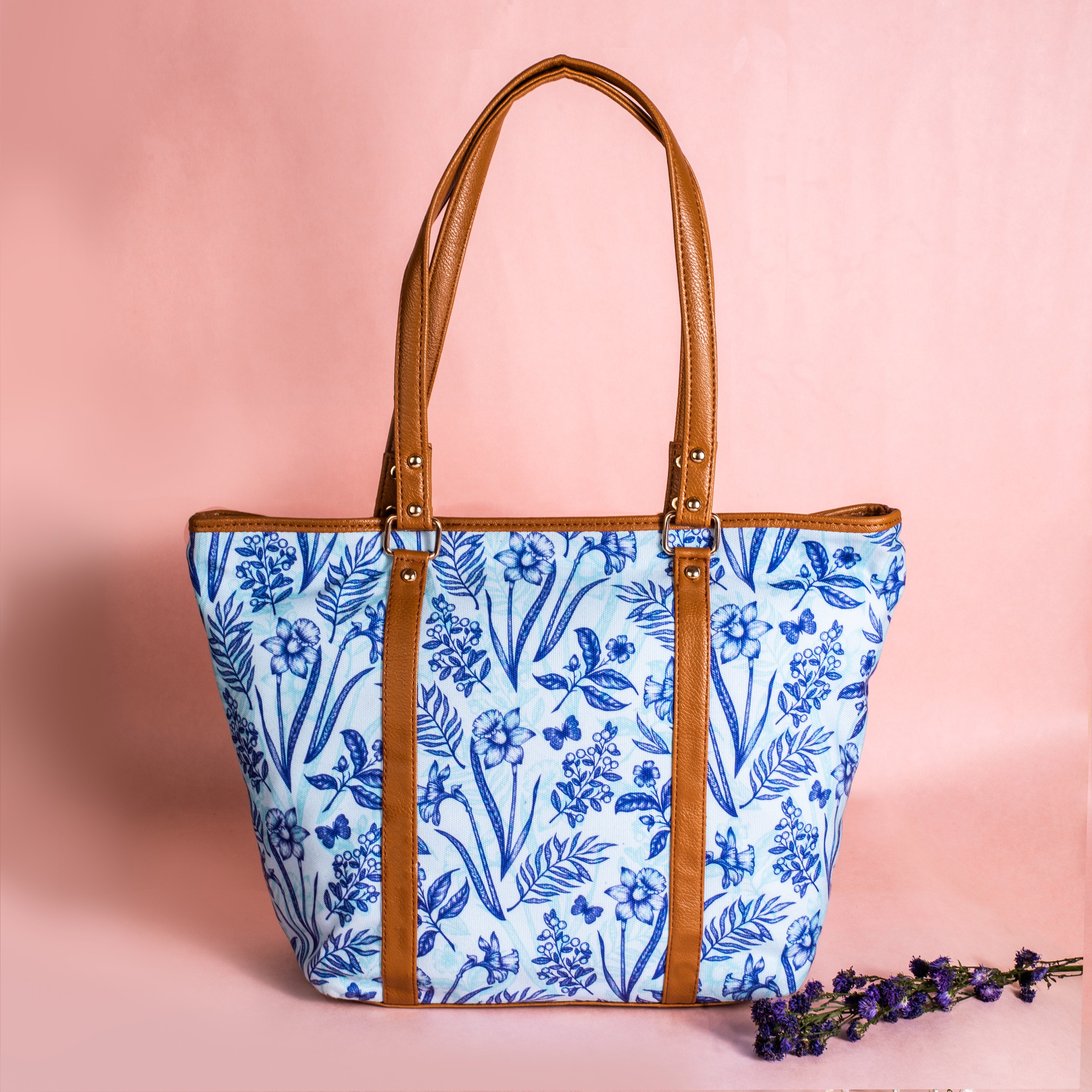 Indigo tote deals