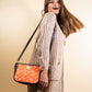 Vintage Blooms Orange Sling Bag