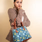Vintage Blooms Blue Handbag