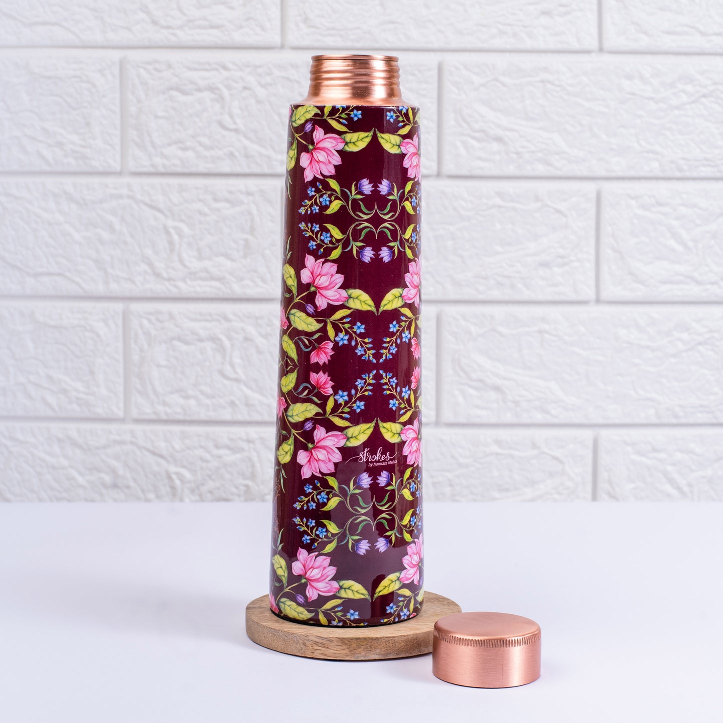 Summer Florescence Copper bottle - Maroon