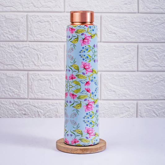 Summer Florescence Copper bottle - Light Blue