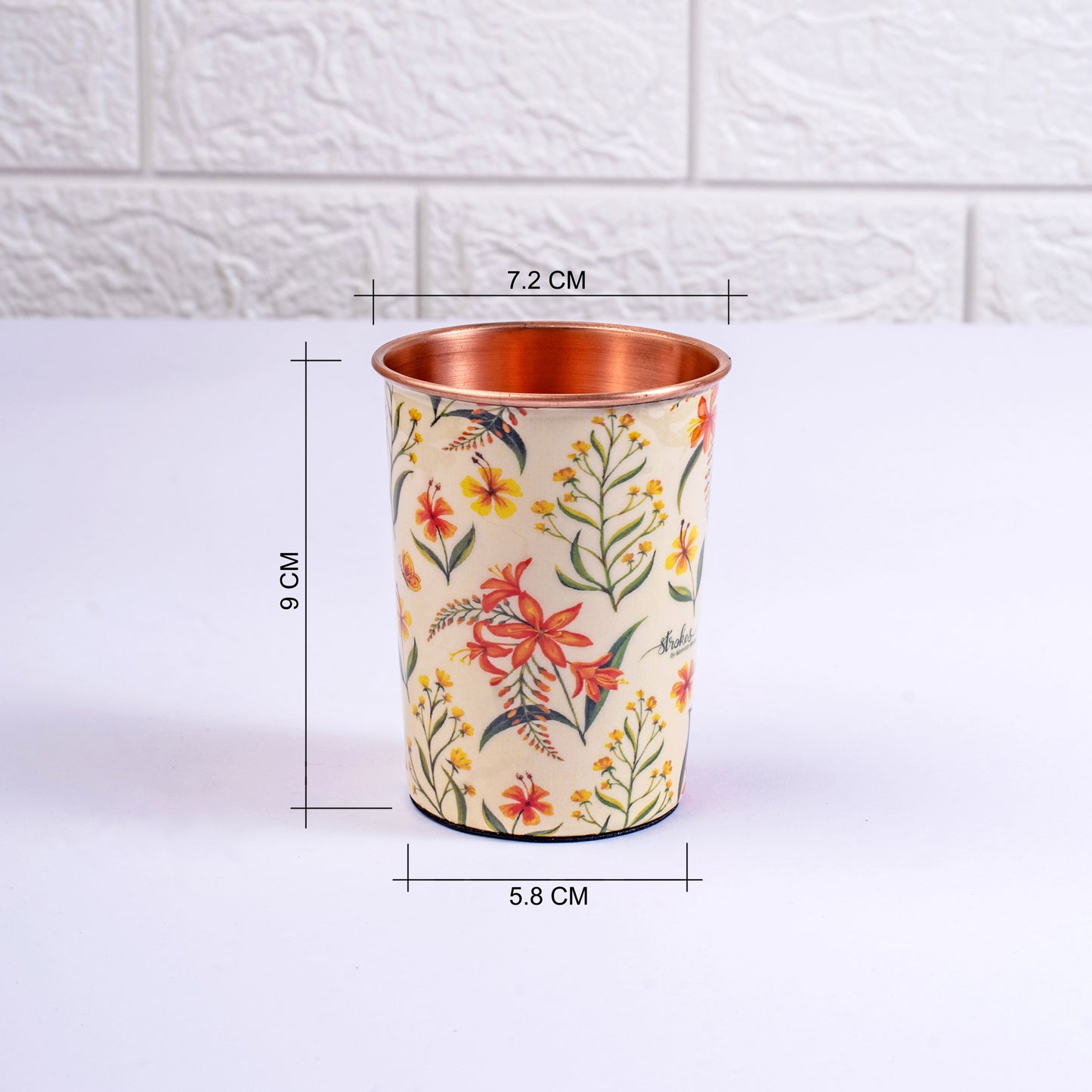 Summer Blossoms Copper Tumblers - Gift Set