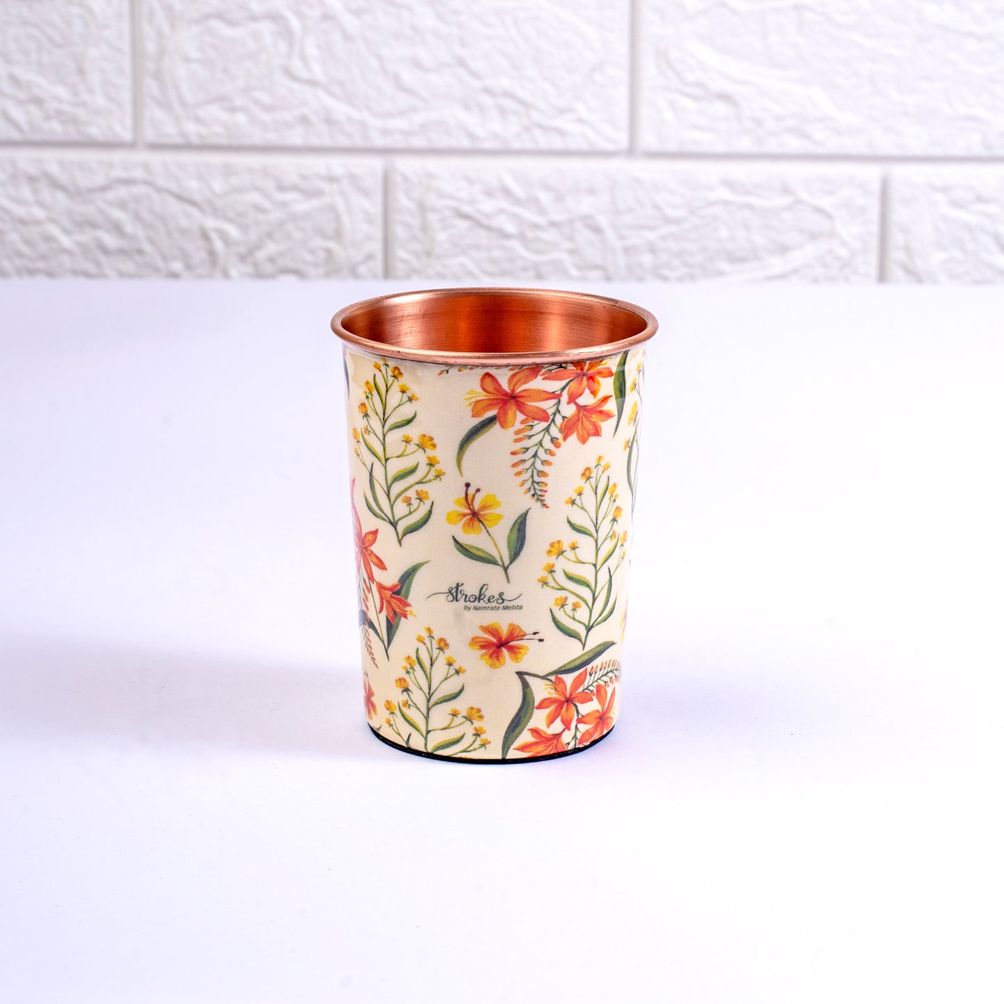 Summer Blossoms Copper Tumblers - Gift Set
