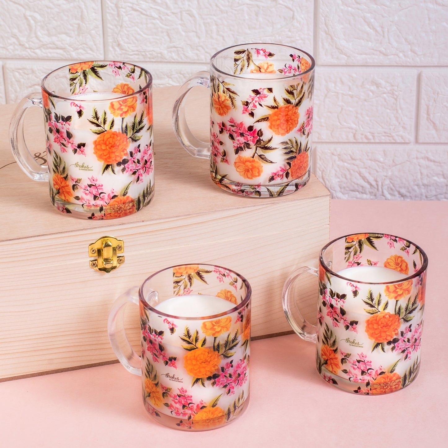 Marigold Glass Mug - Gift Set