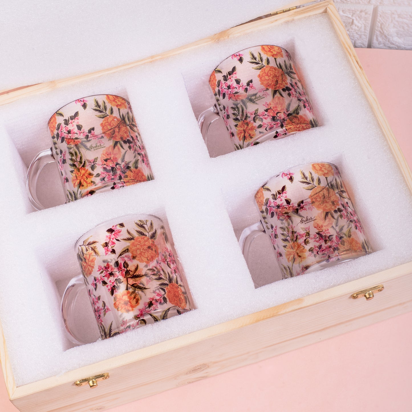 Marigold Glass Mug - Gift Set