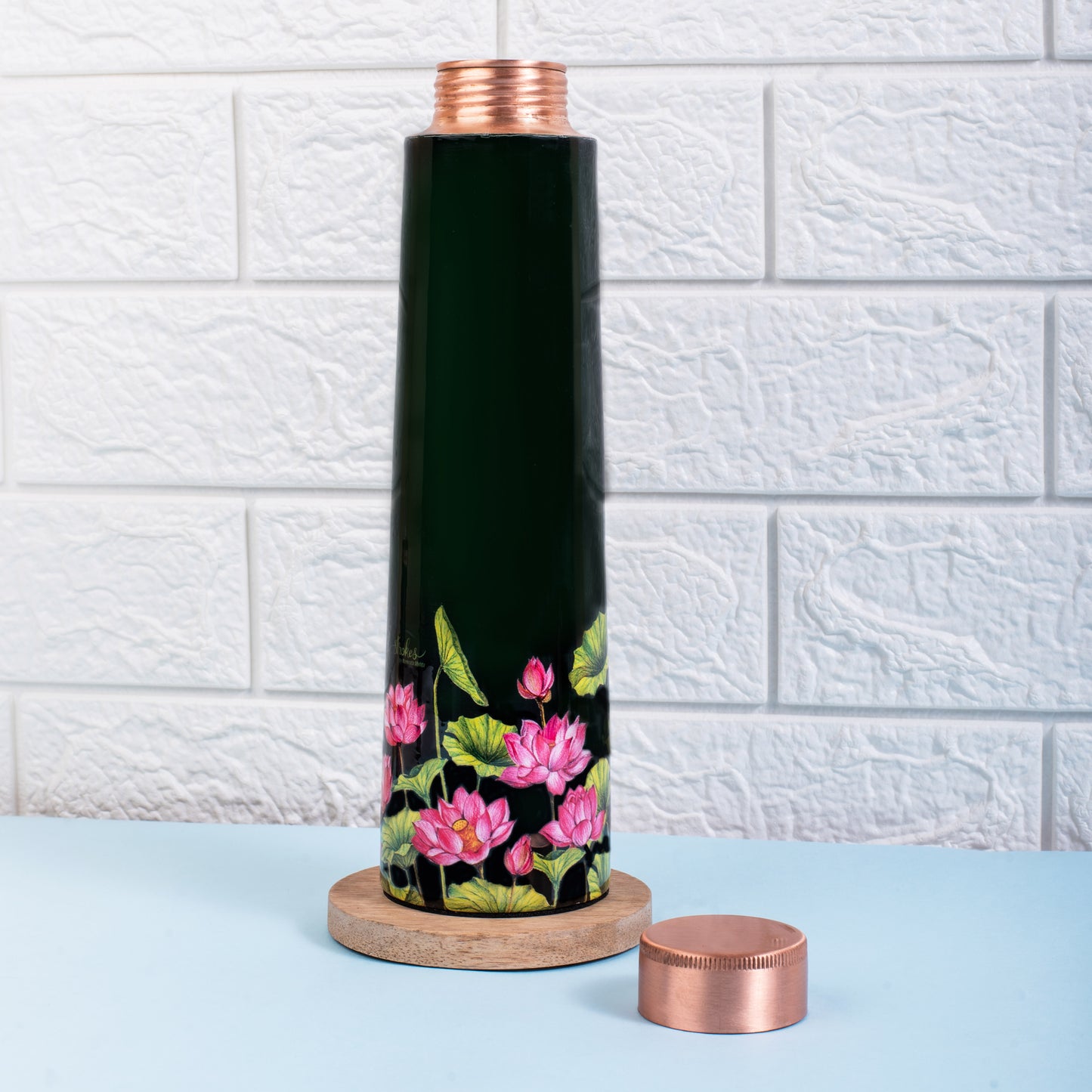 Lotus Field Copper Bottle and Tumbler Set