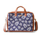 Blue Floral Women's Laptop Bag - Strokes by Namrata Mehta