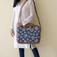 Blue Floral Women's Laptop Bag - Strokes by Namrata Mehta