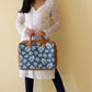 Green Floral Women's Laptop Bag - Strokes by Namrata Mehta