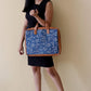 Blue Baby Breaths Women's Laptop Bag - Strokes by Namrata Mehta