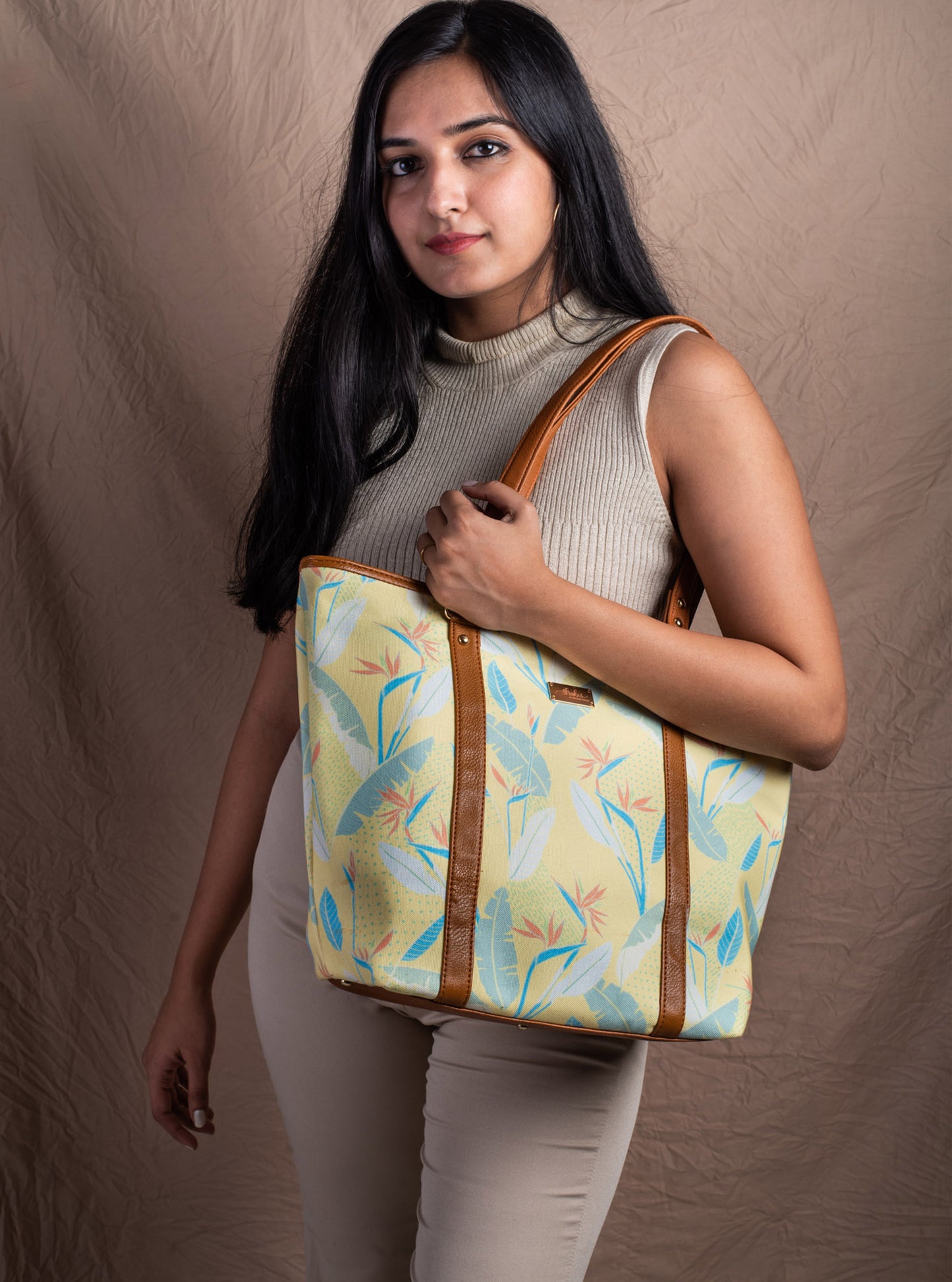 Birds of Paradise Yellow Tote Bag