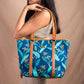 Birds of Paradise Blue Tote Bag